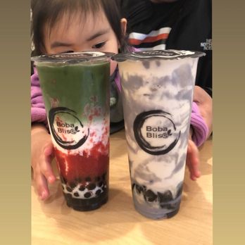 Boba Bliss - Strawberry matcha latte and taro milk with grass jelly! Soo good! - Bubble Tea Near Me - Dublin, California Boba Bliss - Strawberry matcha latte and taro milk with grass jelly! Soo good! - Bubble Tea Near Me - Dublin, California
