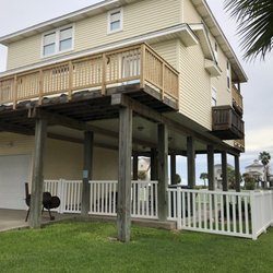 Coastal Fence Company - 4' tall white vinyl custom cut over slab