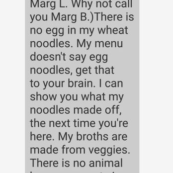 Go Vegan - A screenshot of the AGGRESSIVE and RETALIATORY private message Go Vegan's owner sent me as payback for my honest restaurant review. Creepy. - Vegan Near Me - Antioch, California Go Vegan - A screenshot of the AGGRESSIVE and RETALIATORY private message Go Vegan's owner sent me as payback for my honest restaurant review. Creepy. - Vegan Near Me - Antioch, California