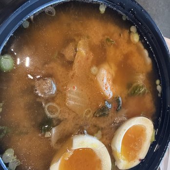 YUMI Sushi Tea & Sake - Seafood Ramen mild spicy add egg, and mushroom - Sushi Bars Near Me - High Point, North Carolina