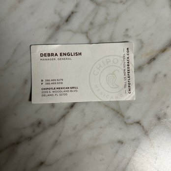 Chipotle Mexican Grill - Sorry Excuse for a "Manager" - Mexican Near Me - Deland, Florida