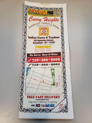 Menu photo 1 Curry Heights Brooklyn, NY