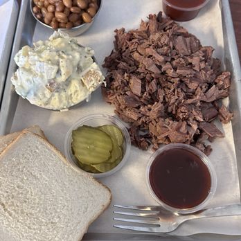 Maybells BBQ - Two meat combo, double brisket 1/2 lb - Barbeque Near Me - Murrieta, California