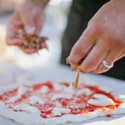 Pulcinella Wood-Fired Pizza & Catering - Dough made with flour imported from Italy, fresh mozzarella, organic basil, authentic tomato sauce... it's all fresh, it's all