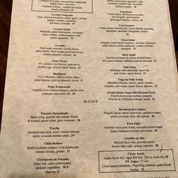Tzuco - Current menu as of October 2019 - Mexican Near Me - Chicago, Illinois Tzuco - Current menu as of October 2019 - Mexican Near Me - Chicago, Illinois
