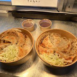 Fifth Flavor Kent - Pan fried gyoza with pork and cabbage