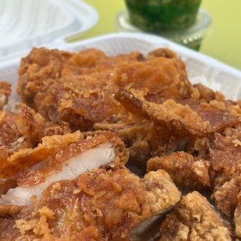 Aloha Manapua - Ginger Fried Chicken sauce on the side - Dim Sum Near Me - Aiea, Hawaii