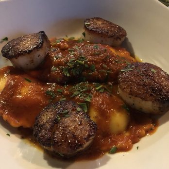 Caffe Piccolo - Scallops with cheese ravioli - Italian Near Me - Pawleys Island, South Carolina