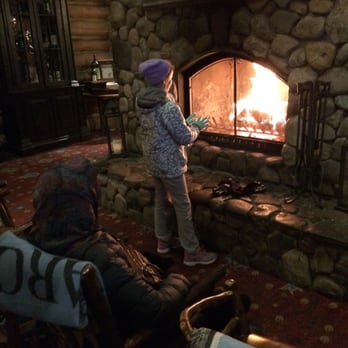 Beano's Cabin - Warming up by the fire inside. - New American Near Me - Avon, Colorado Beano's Cabin - Warming up by the fire inside. - New American Near Me - Avon, Colorado
