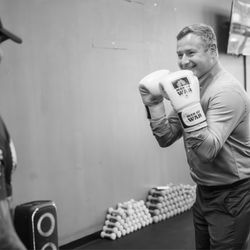 Coach Rob training Rep. Eugene Vindman