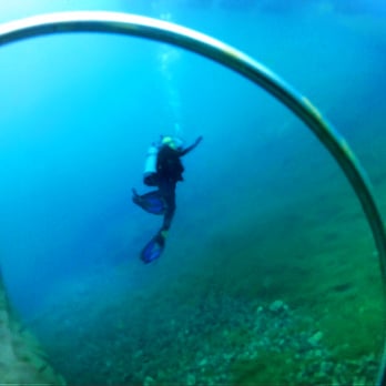 Vortex Spring Adventures - Day 2, less gunk in the water.  (blurry) screen grab from (blurry) video - Resorts Near Me - Ponce De Leon, Florida