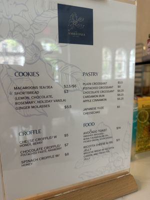 Menu photo 2 Cafe Ambrosia New York, NY Menu photo 2 Cafe Ambrosia New York, NY