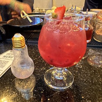 The Set - a cocktail with a strawberry garnish - Speakeasies Near Me - Montclair, California The Set - a cocktail with a strawberry garnish - Speakeasies Near Me - Montclair, California