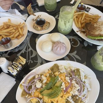 Anteiku Cafe - Fries, gyoza, Kaido Steak Sando, Charriquiles and Eggs, and steamed red bean buns - Coffee & Tea Near Me - Baldwin Park, California