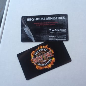 Smart Levels Printing - My new business cards for BBQ House Ministries. - Printing Services Near Me - Anaheim, California
