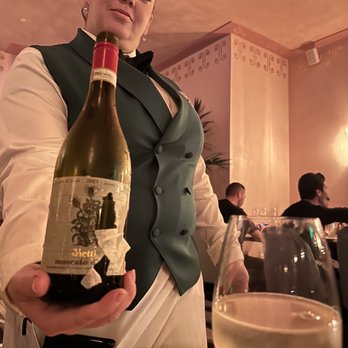 Contessa Miami - Maritza our wonderful server, and a bottle of moscato - Italian Near Me - Miami, Florida Contessa Miami - Maritza our wonderful server, and a bottle of moscato - Italian Near Me - Miami, Florida