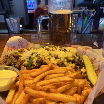 Bubba's 33 - Philly Cheese, Fire Fries and a tall Yuengling. - Pizza Near Me - Midland, Texas