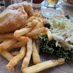Prairie Inn Neighbourhood Pub - Halibut fish and chips.