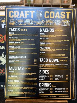 Menu photo 5 Craft Coast Beer & Tacos Oceanside, CA