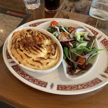 The Caragh Restaurant & Bar - Shepard's Pie with side salad - Irish Near Me - Killarney, Kentucky The Caragh Restaurant & Bar - Shepard's Pie with side salad - Irish Near Me - Killarney, Kentucky