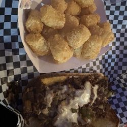 The Watering Hole - Philly no mushrooms with tots