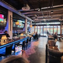 District - Bar area with front door in background