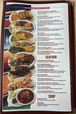 Menu photo 2 La Herradura Three Rivers, TX