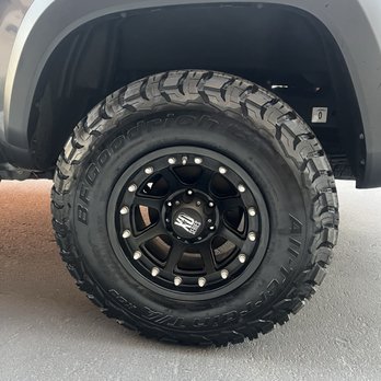 Caliber Collision - Brand new tire due to side wall damage - Body Shops Near Me - Fontana, California