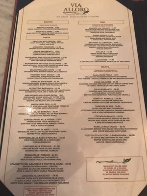 Menu photo 6 Via Alloro Beverly Hills, CA Menu photo 6 Via Alloro Beverly Hills, CA
