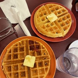 The waffles are delicious! The waffles are delicious!