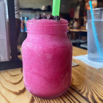 Smokejack BBQ - Frozen blueberry moonshine lemonade - Barbeque Near Me - Alpharetta, Georgia Smokejack BBQ - Frozen blueberry moonshine lemonade - Barbeque Near Me - Alpharetta, Georgia
