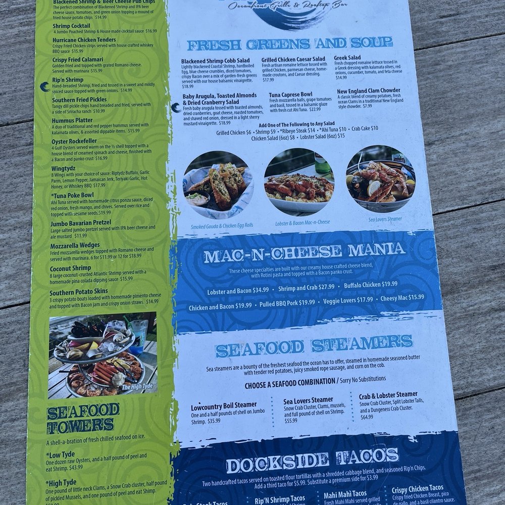 RipTydz - Menu - Seafood Near Me - Myrtle Beach, South Carolina RipTydz - Menu - Seafood Near Me - Myrtle Beach, South Carolina