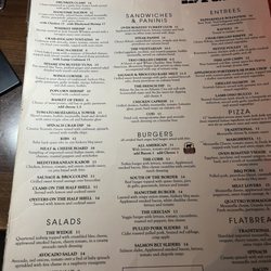 Hangtime Bar & Grille - Pretty extensive menu.