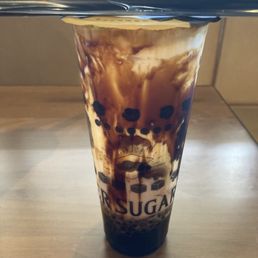 3) Black Sugar Boba Pearl Chocolate Malt Milk W. Cream Mousse 3) Black Sugar Boba Pearl Chocolate Malt Milk W. Cream Mousse