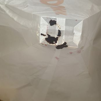 Dunkin' - Boston cream donut that was upside down in the bag. - Donuts Near Me - Columbus, Ohio Dunkin' - Boston cream donut that was upside down in the bag. - Donuts Near Me - Columbus, Ohio