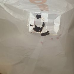 Dunkin' - Boston cream donut that was upside down in the bag.