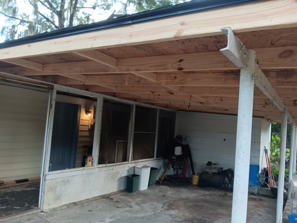 Slide of James Hudock roofing and repairs