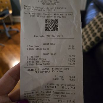 LongHorn Steakhouse - Total receipt - Steakhouses Near Me - Elmhurst, New York