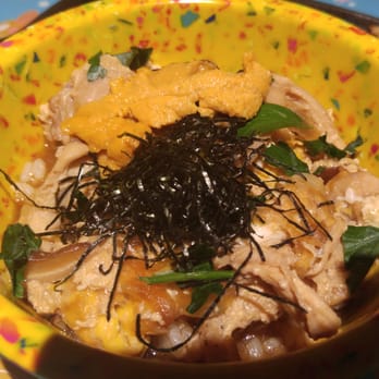 Hojoko - Oyako rice bowl with chicken and uni - Japanese Near Me - Boston, Massachusetts Hojoko - Oyako rice bowl with chicken and uni - Japanese Near Me - Boston, Massachusetts