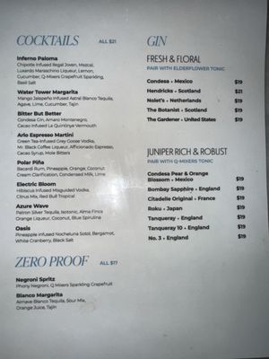 Menu photo 1 Water Tower Brooklyn, NY