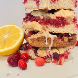 Yiya’s Pie House - Cranberry crumble bars