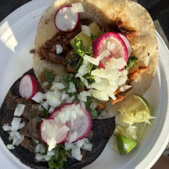 Asadero - Al pastor on flour + ribeye on blue corn - Mexican Near Me - Los Angeles, California