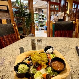 a plate of food on a table