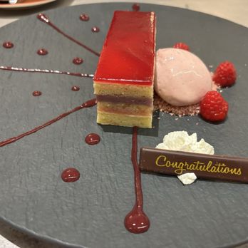 Clarity - Raspberry Opera Cake - New American Near Me - Vienna, Virginia Clarity - Raspberry Opera Cake - New American Near Me - Vienna, Virginia