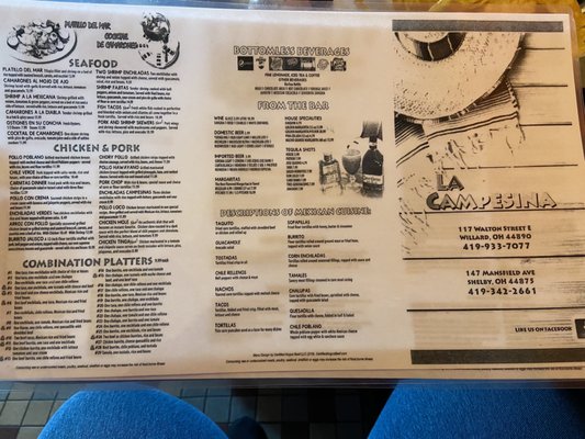Menu photo 2 La Campesina Willard, OH Menu photo 2 La Campesina Willard, OH