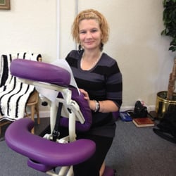 Rose's Health & Wellness - Carla B. says " So Relaxing" after her 5 minute seated chair massage at the Flea Market Fall Fair this afternoon.