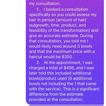 Milani Salon - Communication between myself and Sydney - Hair Salons Near Me - Elk Grove, California
