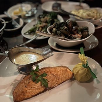 Old Brea Chop House - Scottish salmon and assorted sides - Steakhouses Near Me - Brea, California Old Brea Chop House - Scottish salmon and assorted sides - Steakhouses Near Me - Brea, California