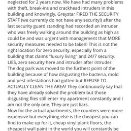 My old very detailed review in case anything happens to the building and tenants need evidential help