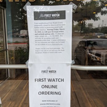 First Watch - Notice - Breakfast & Brunch Near Me - San Antonio, Texas